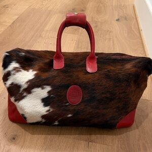 Red and Brown Leather Women's Bag